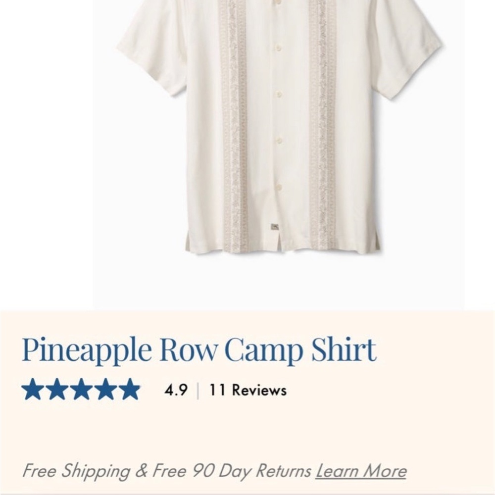 Tommy Bahama XL Havana shirt